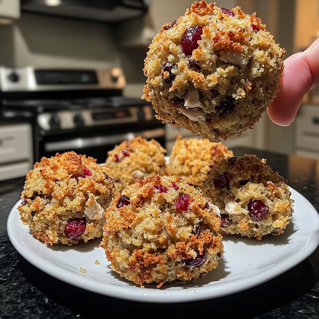 Cranberry and Turkey Stuffing Balls