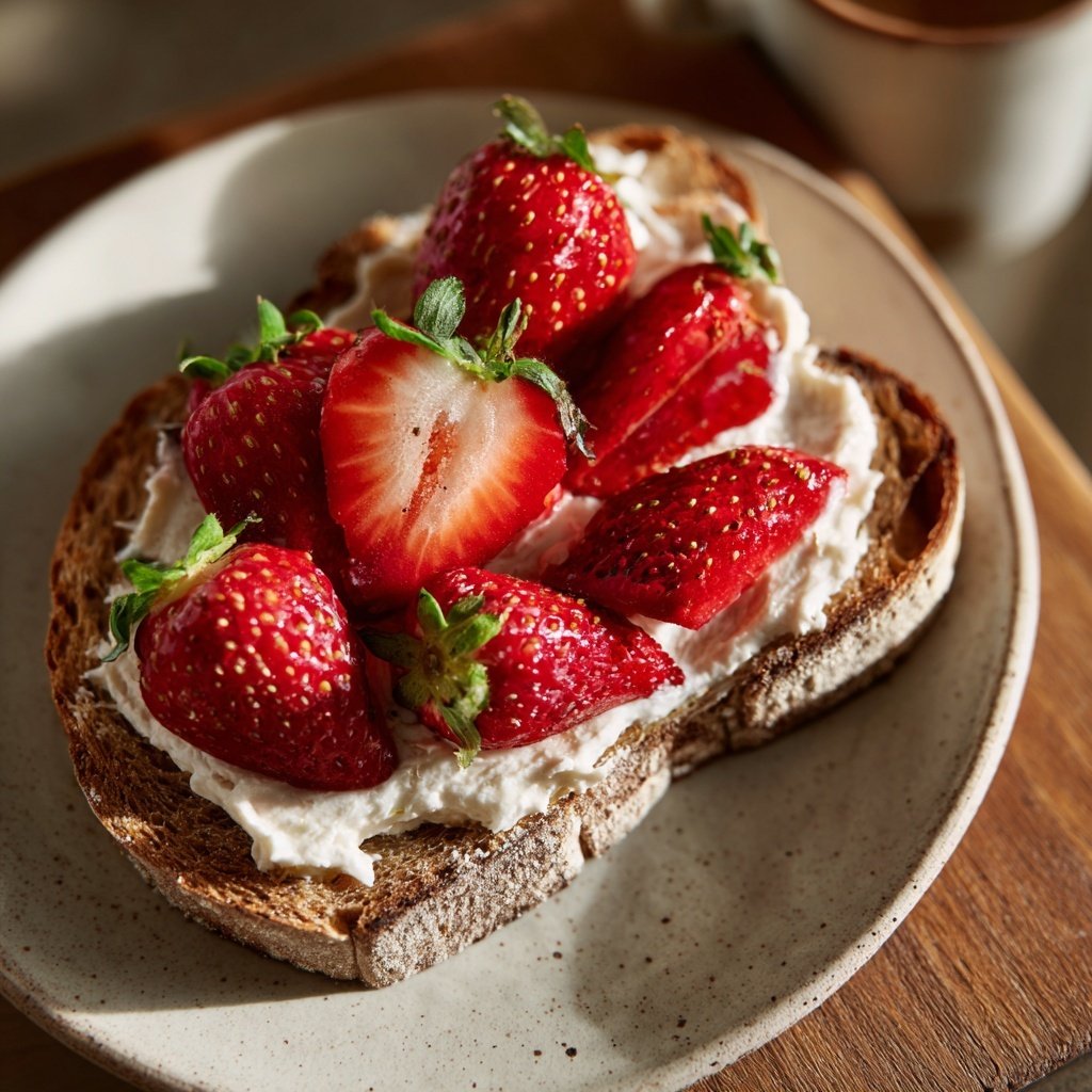 Strawberry Cream Cheese Breakfast Toast