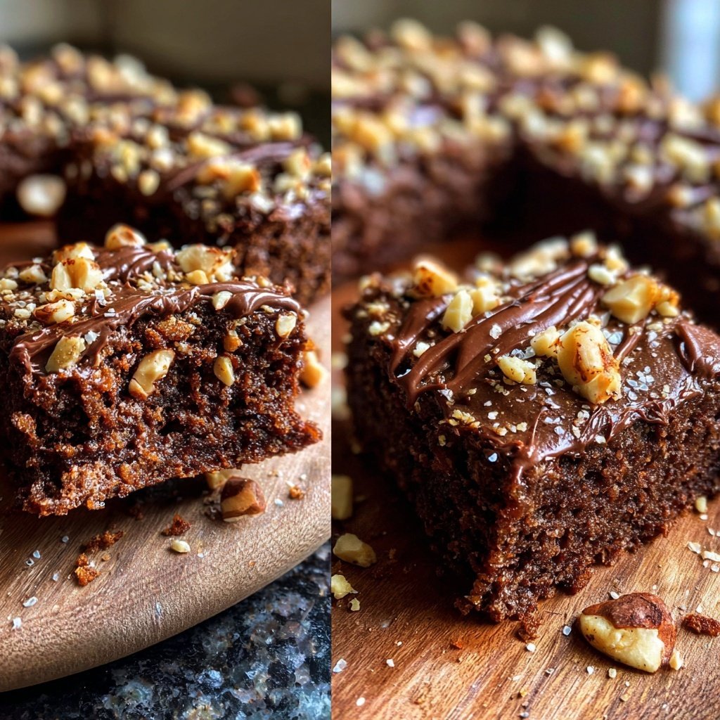 Cottage Cheese Brownies with Hazelnut Spread