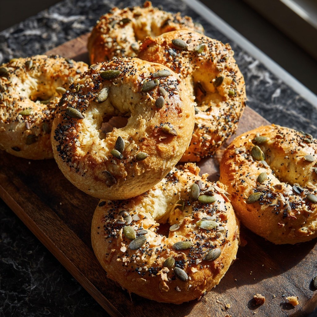 High Protein Bagels Meal Prep