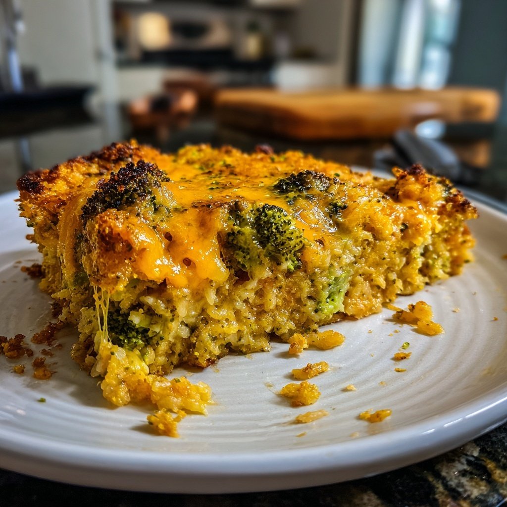 Sunday Cheesy Broccoli Rice Casserole