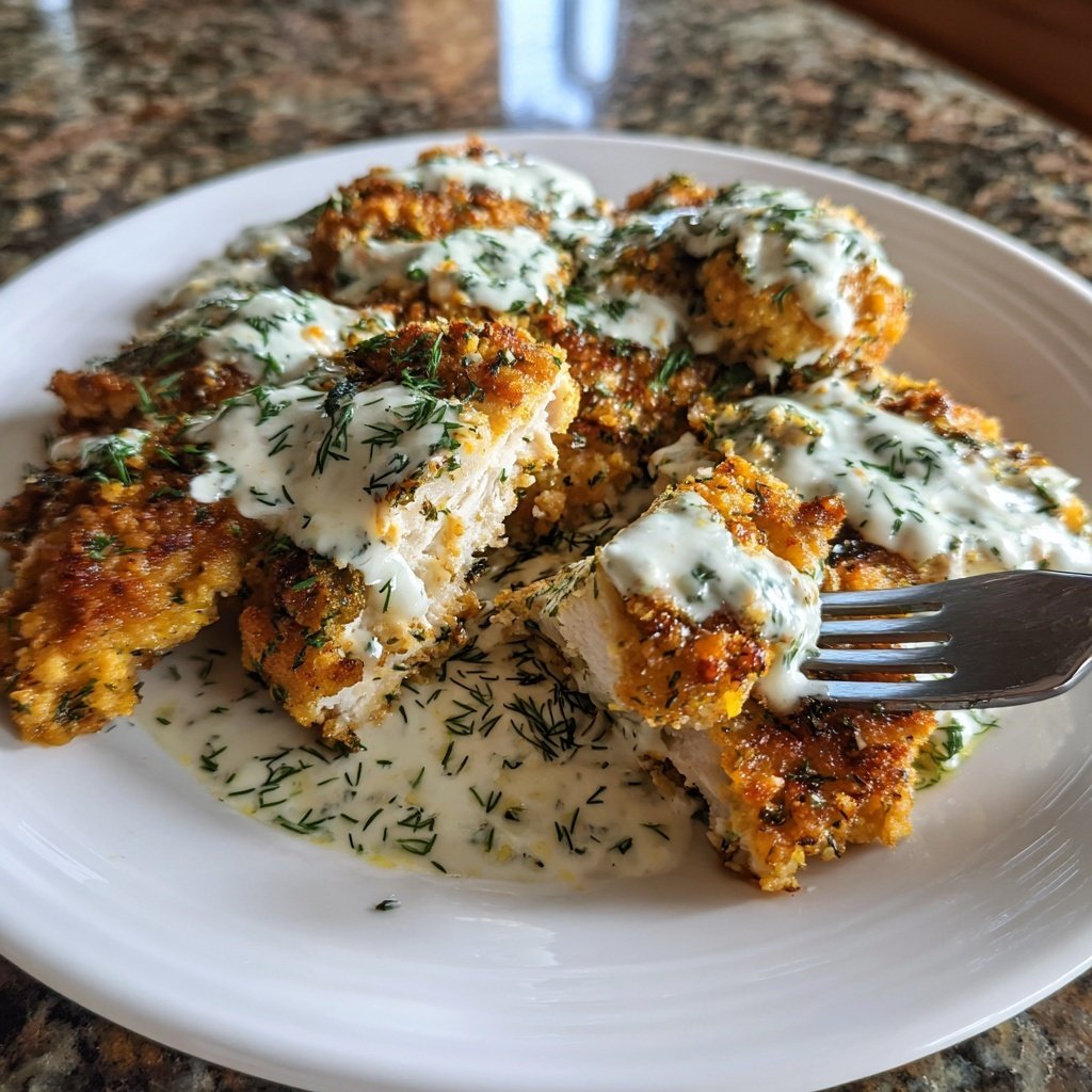 Lemon Dill Yogurt Sauce Chicken