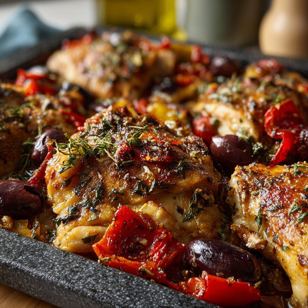 Mediterranean Chicken Sheet Pan