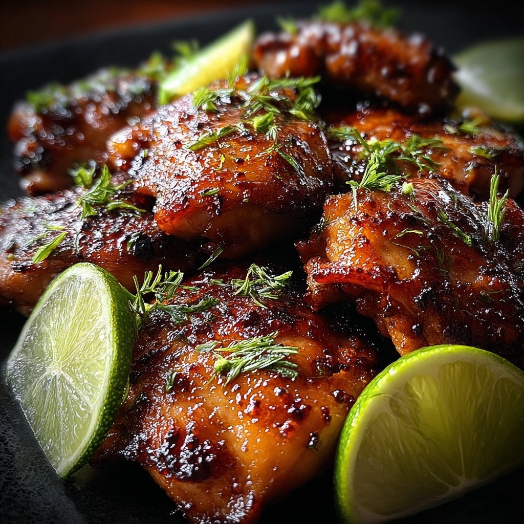 Honey Lime Chicken Thighs