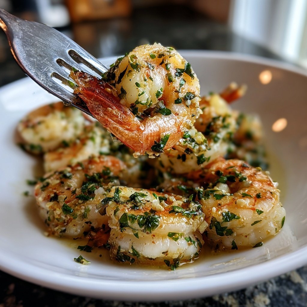 Garlic Butter Shrimp with White Wine
