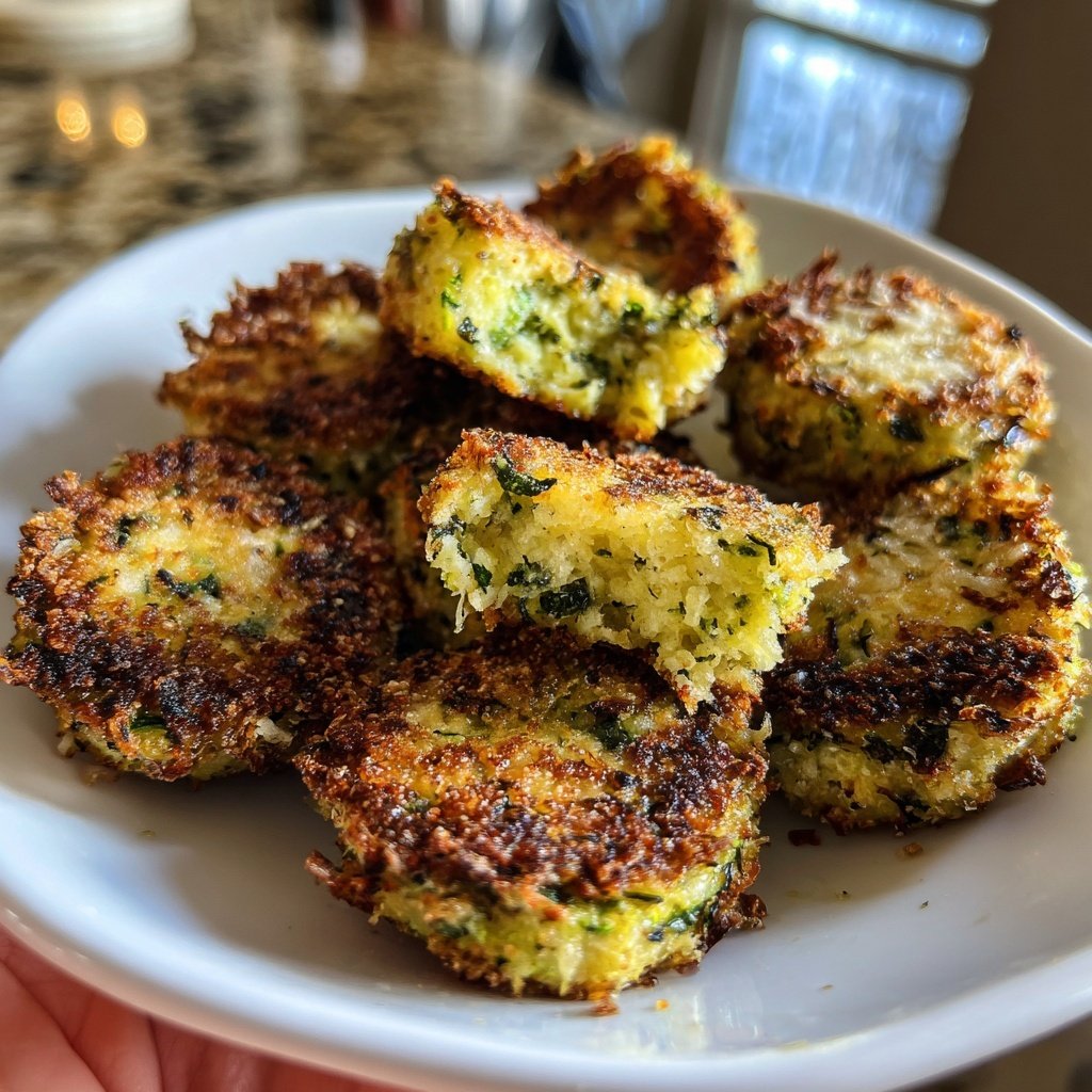 Crispy Zucchini Veggie Bites