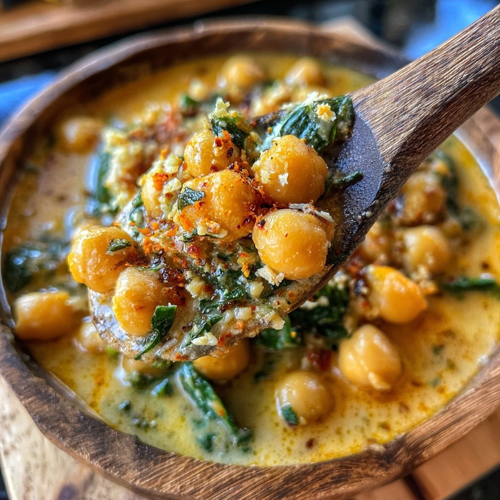 Healthy Dinner Creamy Coconut Chickpeas